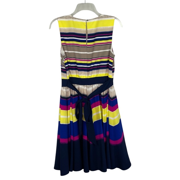 CHIC by Jacob Multi Color Striped Sleeveless Dress Women's Sz M NWT Org $99 - Picture 7 of 7